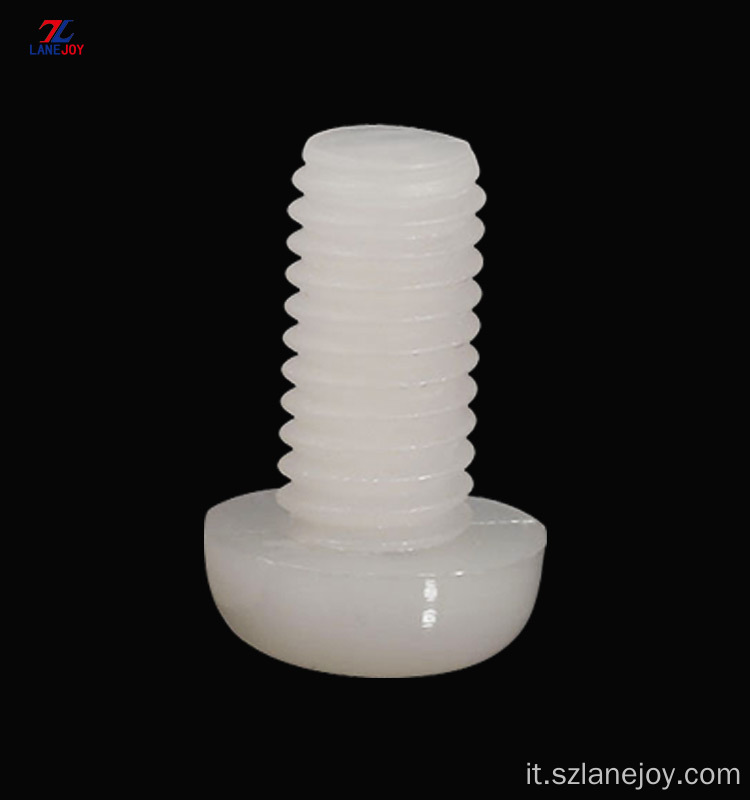 Vite a macchina in plastica di nylon bianco M8 M10