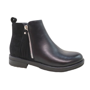 Wholesale Women's Latest Chelsea Boots: Low Heel Ankle Shoes with Side Zipper
