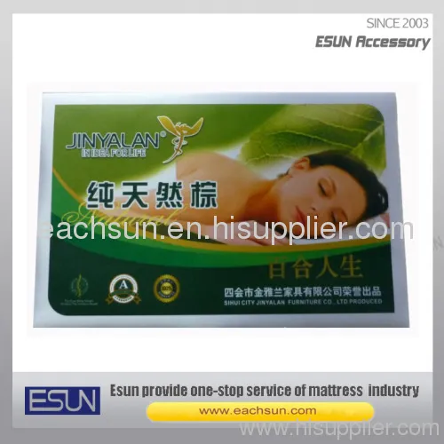 Oblong Shape Mattress Label 