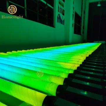 Wireless DMX Remote Control RGBWA 360 LED Pixel Bar Light for Disco Night Clubs