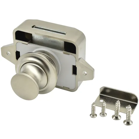 Push Button Lock for RV Cabinet and Cupboard Doors