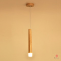 Long Bar Hanging Lights Wooden Japanese Style Hanging Lamp Timber Special Design LED Foyer Bar Counter Shop Lighting Fixture