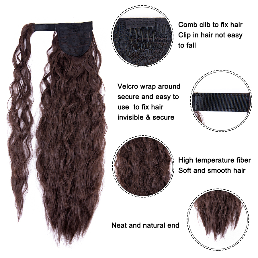 Corn Wavy Wrap Around Ponytail