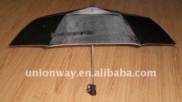 3 folding double canopy umbrella