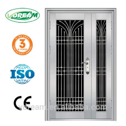 stainless steel mother and son door