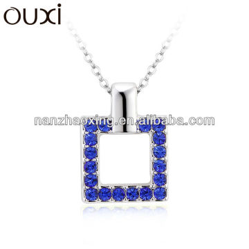OUXI Personalized infinity pendant necklace made with Austrian crystals