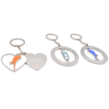 Llave de llave de metal personalizada personalizada anillo de llave