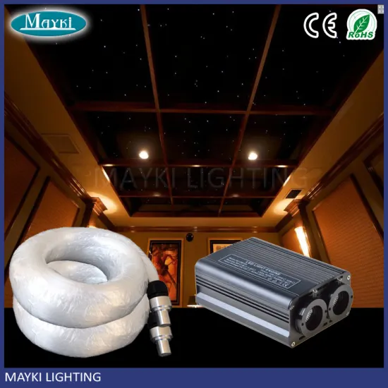 32W color changing ufo fiber optic lamp with optical fiber light source for fibre star decorative