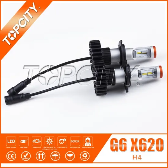Fanless Good Heat Dissipation 6000K 6000Lumen 9003 HB2 H4 160W Car Hi/Lo Beam Headlight Kit For Car Parts