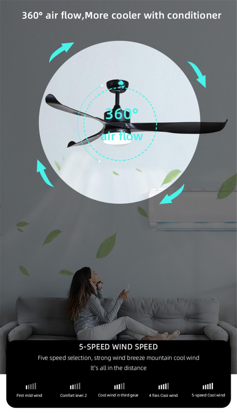 intelligent WIFI ceiling fan