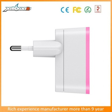 European Standard Round Pin Electrical Battery Charger Adapter Plug/Home Plug with Twin Socket