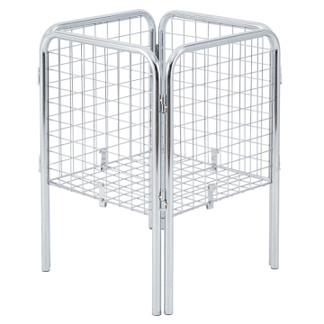 Chrome plated industrial storage cage milk cage