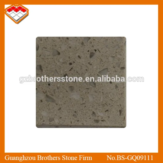 Chinese Beige Kitchen Quartz Stone Countertop
