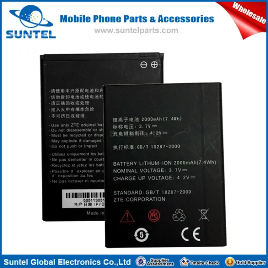 Wholesale Original Li-ion Rechargeable Battery For ZTE Mobile Li3720T42P3h816048