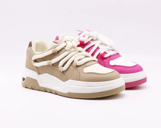 Women's White Breathable Mesh Walking Shoes for Fitness and Tennis