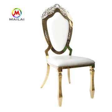 Gold Luxury Wedding Event Stainless Steel Dining Chairs