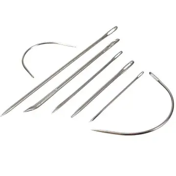 7pcs Upholstery Carpet Leather Canvas Repair Curved Hand Sewing Needles Kit SKD88