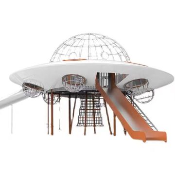 Large Wooden Playground Slide for Kindergartens