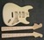 UNFINISHED PROJECT ELECTRIC GUITAR BUILDER TWO STYLES OF NECK(K10)