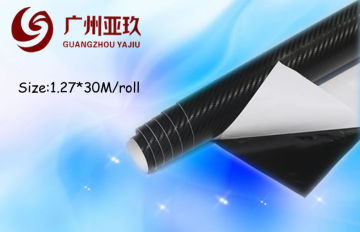 Decoration Uv Resistant Black Auto Vinyl Wrap For Car , 1.27*30m Pvc 100um