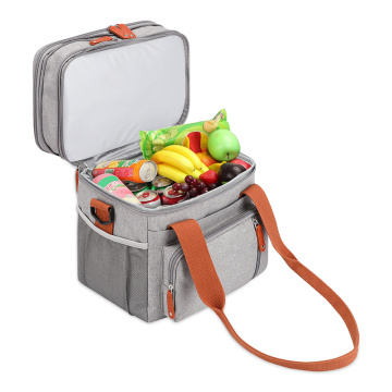 Custom Logo Interior Aluminum Foil Cooler Bag for Lunch Food