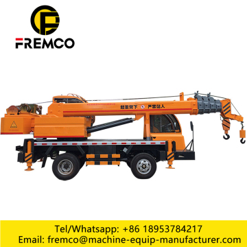 Five Telescopic Jib Tire Truck Crane