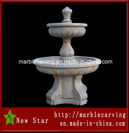 Egypt Beige Marble Stone Carving Fountain