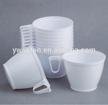 6oz drinkware plastic cup plastic PS disposable coffee cup with handle