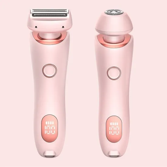 2-in-1 LCD Display Lady Shaver and Epilator: Painless Hair Removal for Women