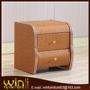 modern hight quality faux leather nightstand