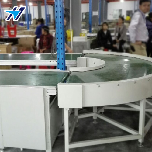 Circular turn production assembly line