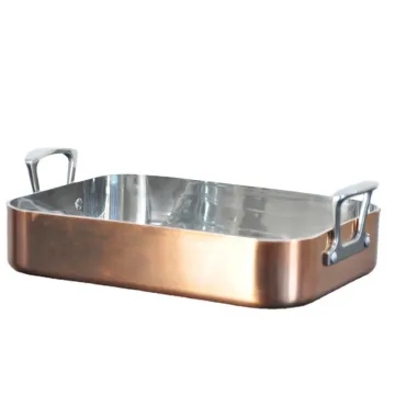 Copper Clad Rectangular Grill Pan Bakeware for Kitchen