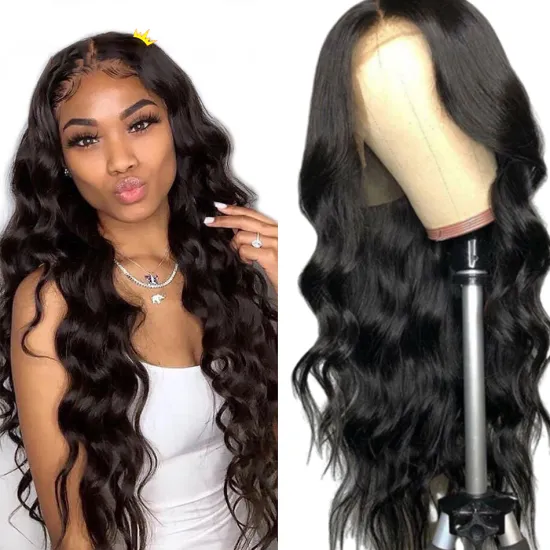 2021 Trending Style Cheap Brazilian Body Wave Human Hair Wig13x4 Lace Front wigs 150%Density Hd Swiss Lace Frontal Wig For Women