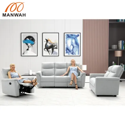 MANWAH CHEERS European Style Design Home Living Room Furniture Multifunctional Luxury Sofa Sets Fabric Modern Recliner Sofa