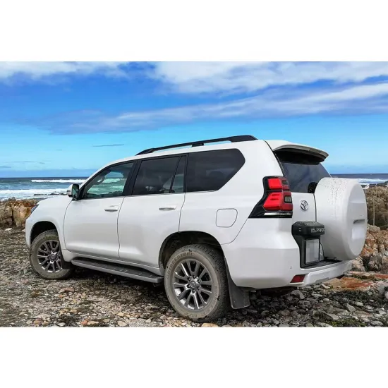 Rear Door Spare Tire Cover for Prado 2014-2018 Car Body Kit