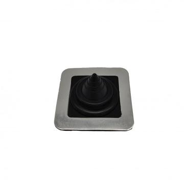 Small square base EPDM/silicone pipe boot for dust-proof