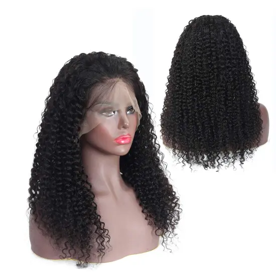 HD Lace Front Wig Human Hair 180% Density 13x4 Kinky Curly Curly Lace Front Wig Suitable for real women without glue