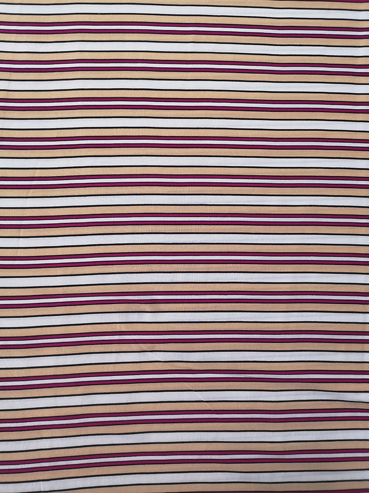 Stripe Rayon Challis 30S Air-jet Printing Fabric