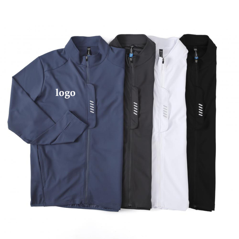 Men Running Jacket Training Zipper Jogging