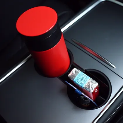 Double Cup Holder for Tesla Model 3 - Car Accessories