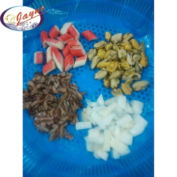Direct sales reasonable price quality raw mix frozen sea food mix