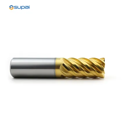 Carbide End Mill Unequal Pitch With Variable Helix