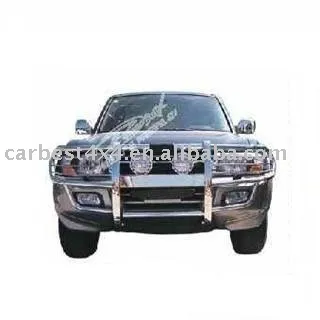 S/S GRILLE GUARD FOR MITSUBISHI PAJERO/MONTERO V75 (2002-2005)