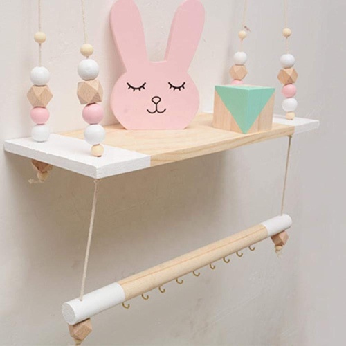 Plant Stand Storage Shelf Nordic Wall Hanging Shelf Swing Rope Factory