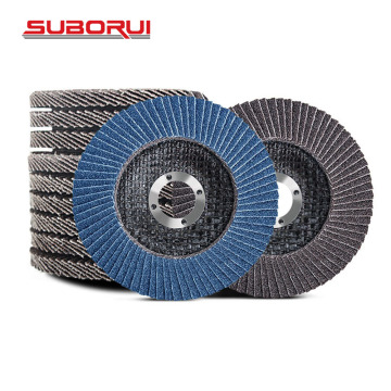 Borui 40-120 Grit Flap Sanding Discs 115mm Zirconia Abrasive Grinding Wheels for Wood and Metal