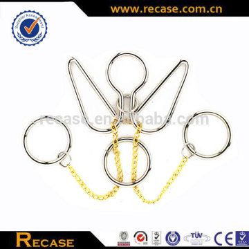 Metal Puzzle With Rings Solution Intellectual Game Metal Puzzle