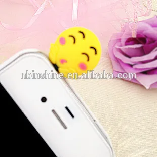 Cute emotional phone anti dust plug , dust plug , anti dust plug