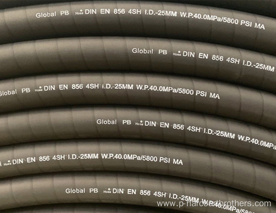 EN856 4SP steel wire reinforced hydraulic rubber hose