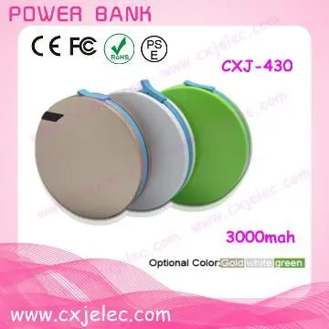 3000mah power bank Lithium polymer Battery external battery pack