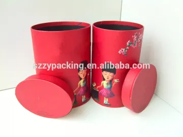 Round shape paper box, paper tube box for tea storage